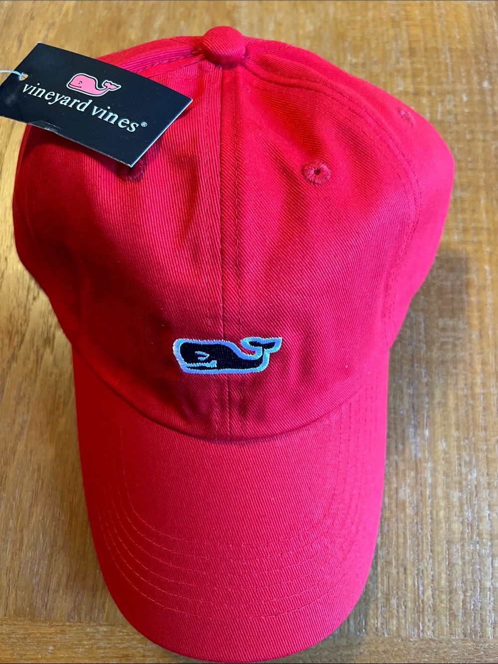 NWT Vineyard Vines Red Whale Embroidered Baseball Cap